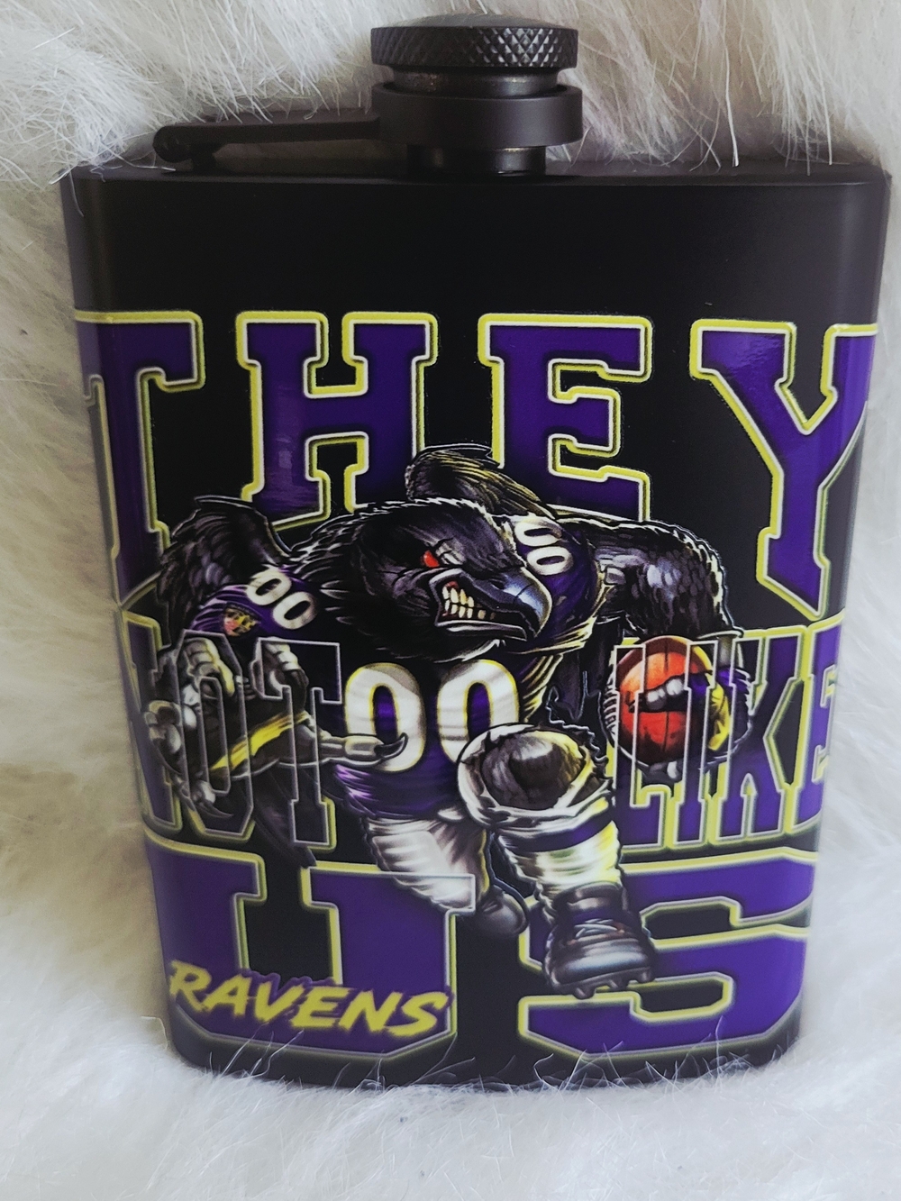 Ravens Purple & Black Team Flask - Official Game Design